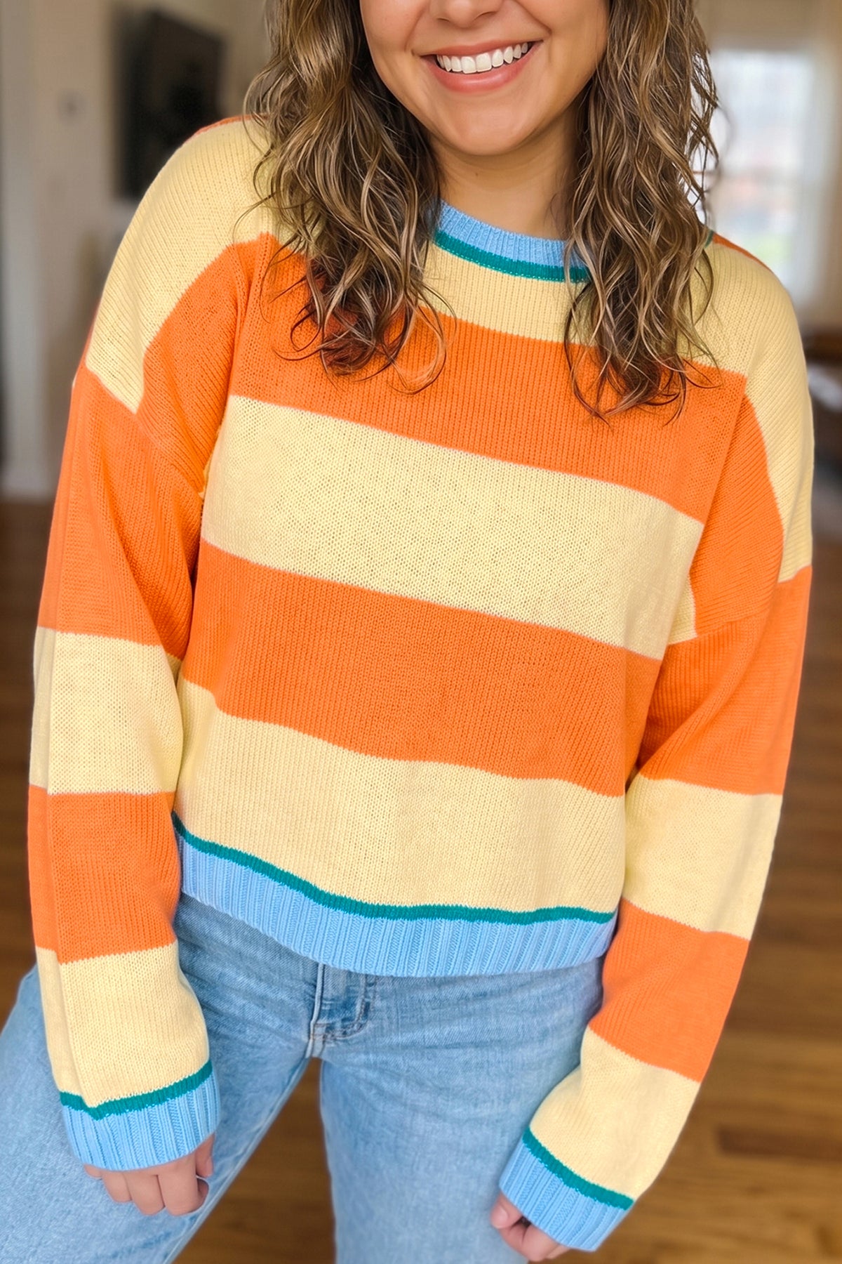 Stripe Colorblock Sweater