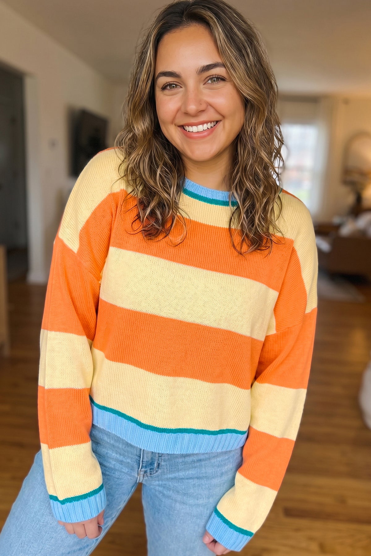 Stripe Colorblock Sweater