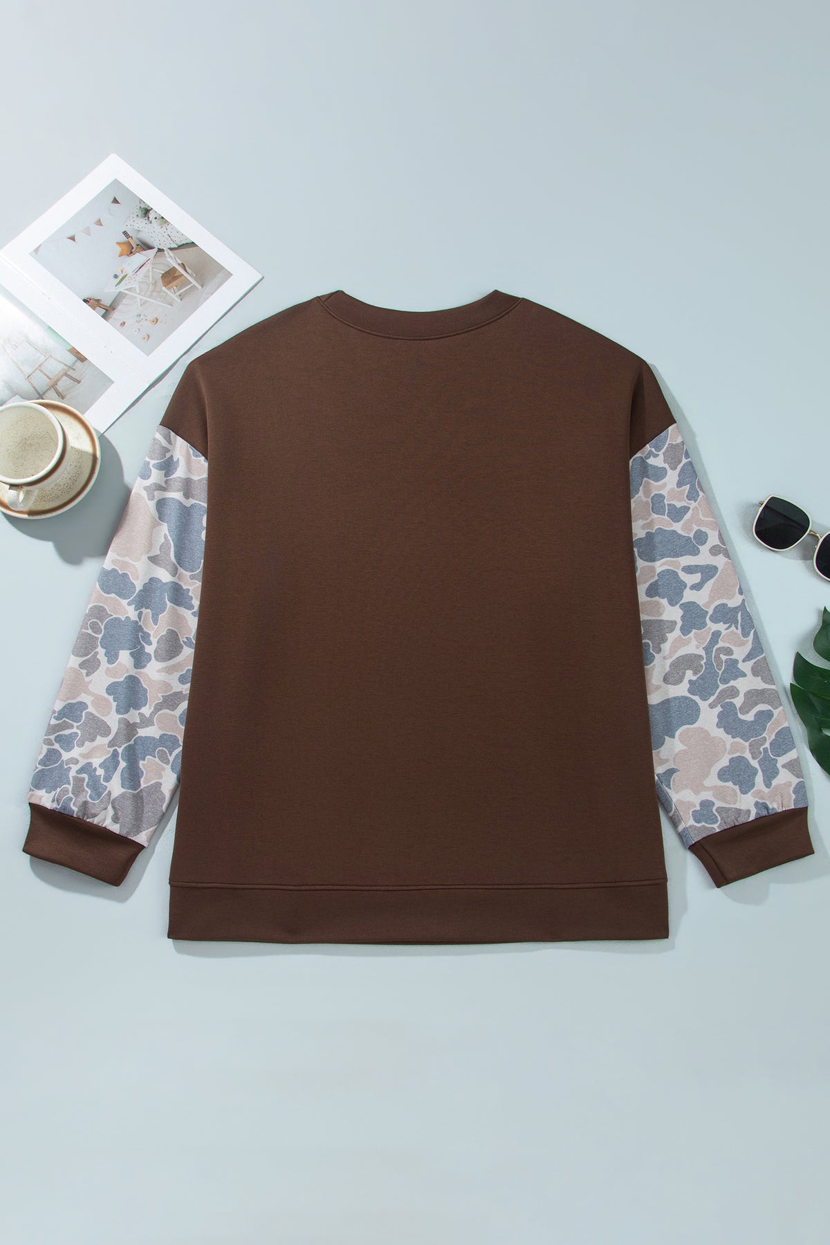 Camo Patchwork Pullover