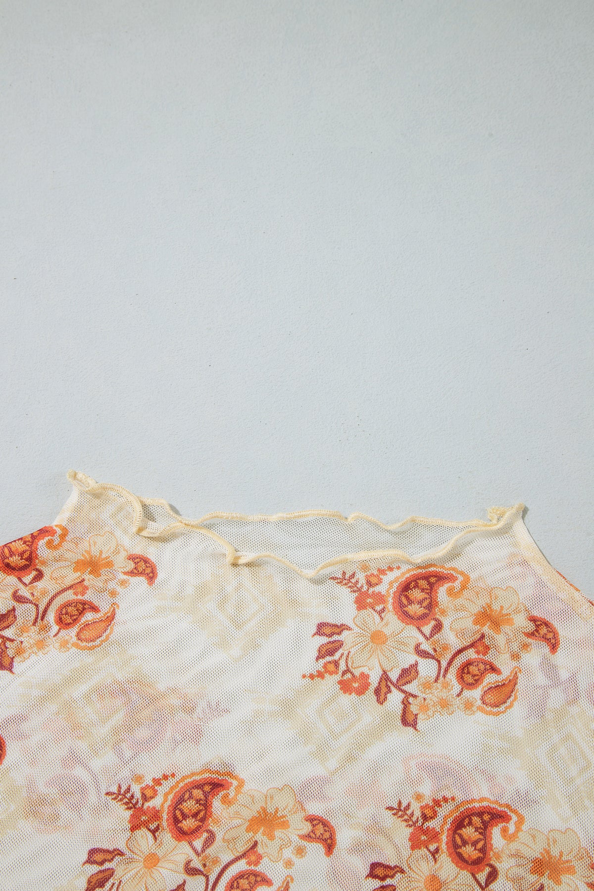 Floral Mock Neck Top