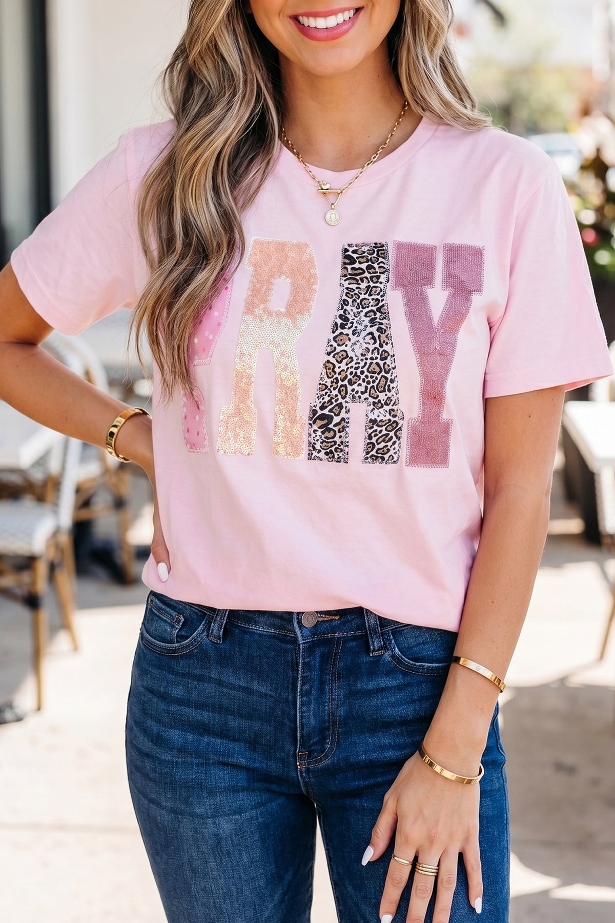 Faith & Fierce Leopard Tee