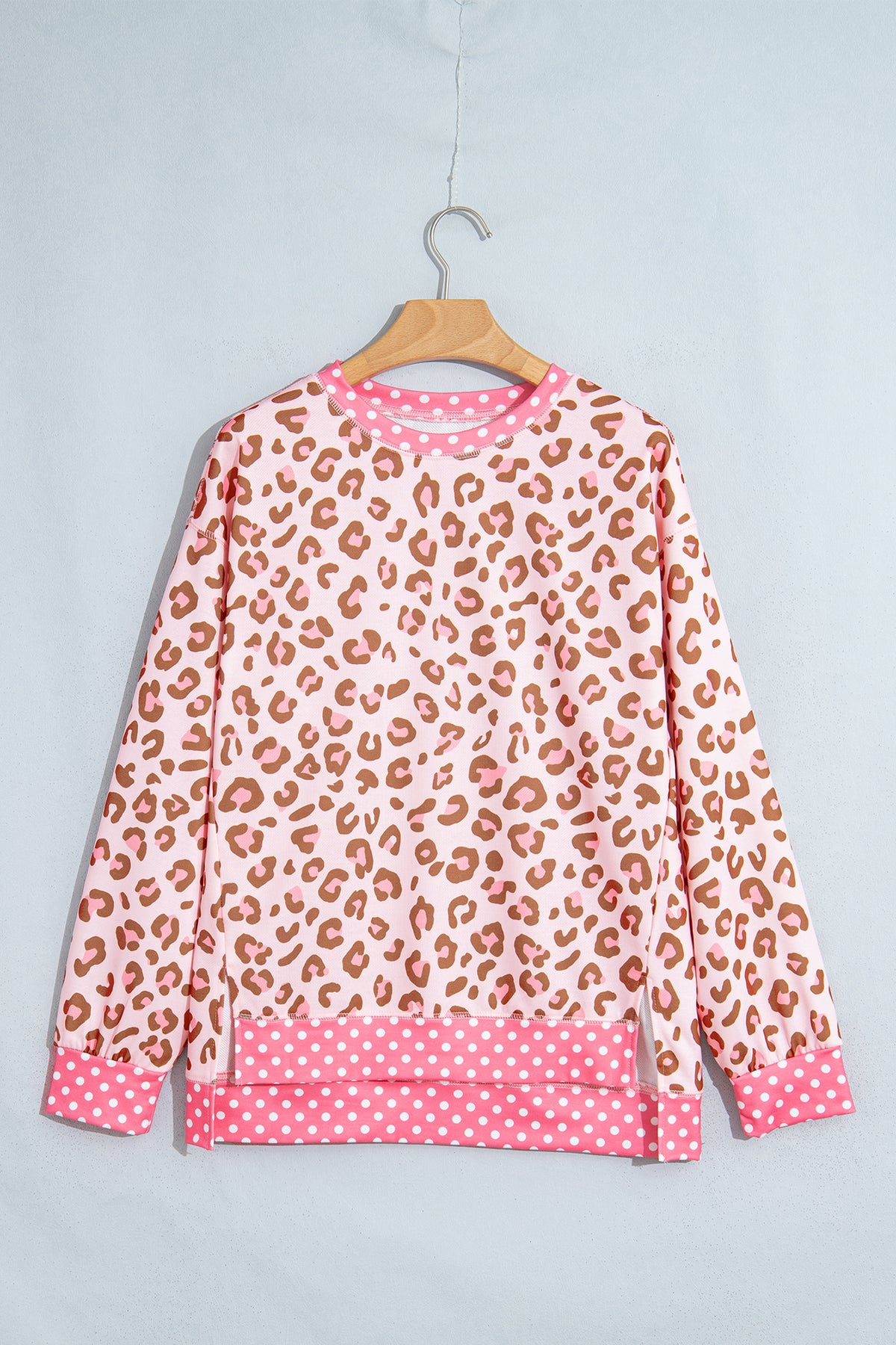 Mocha Leopard Mix Top