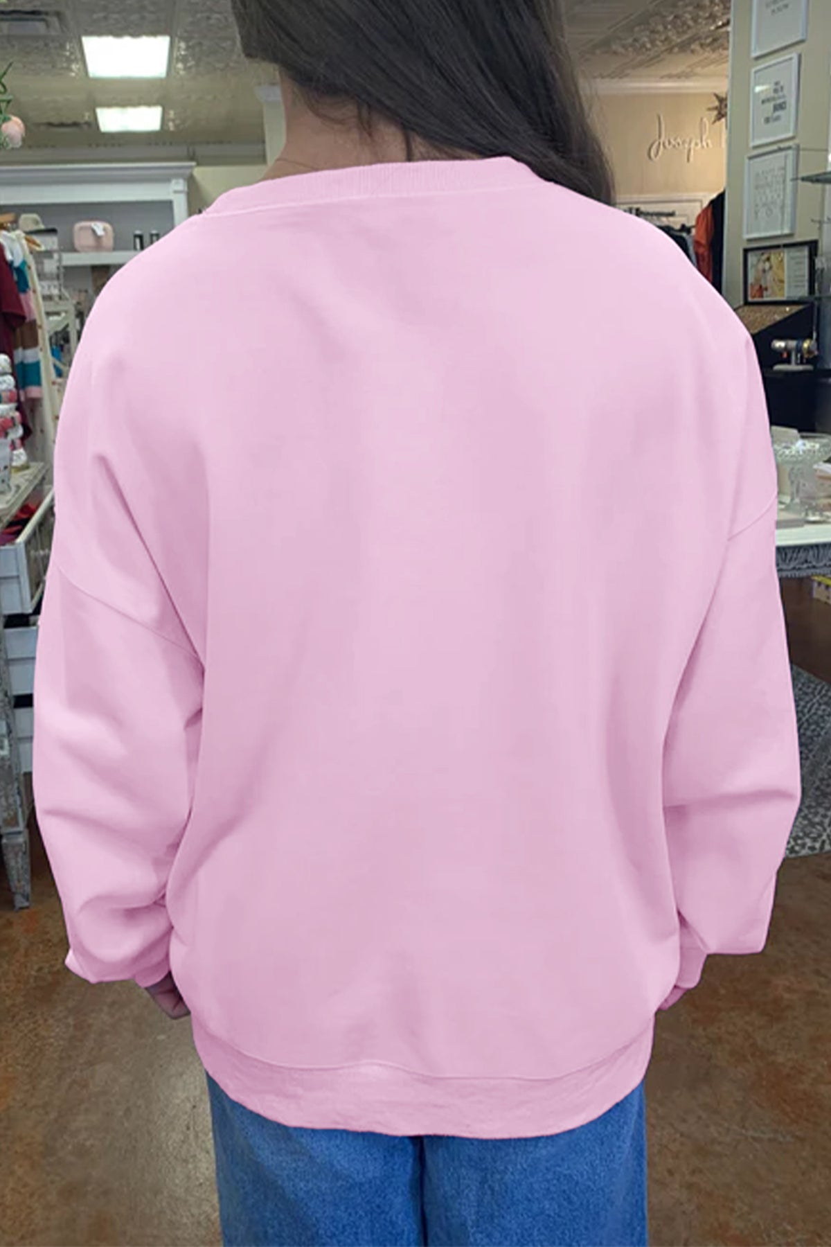 Plus Faith Patchwork Sweatshirt