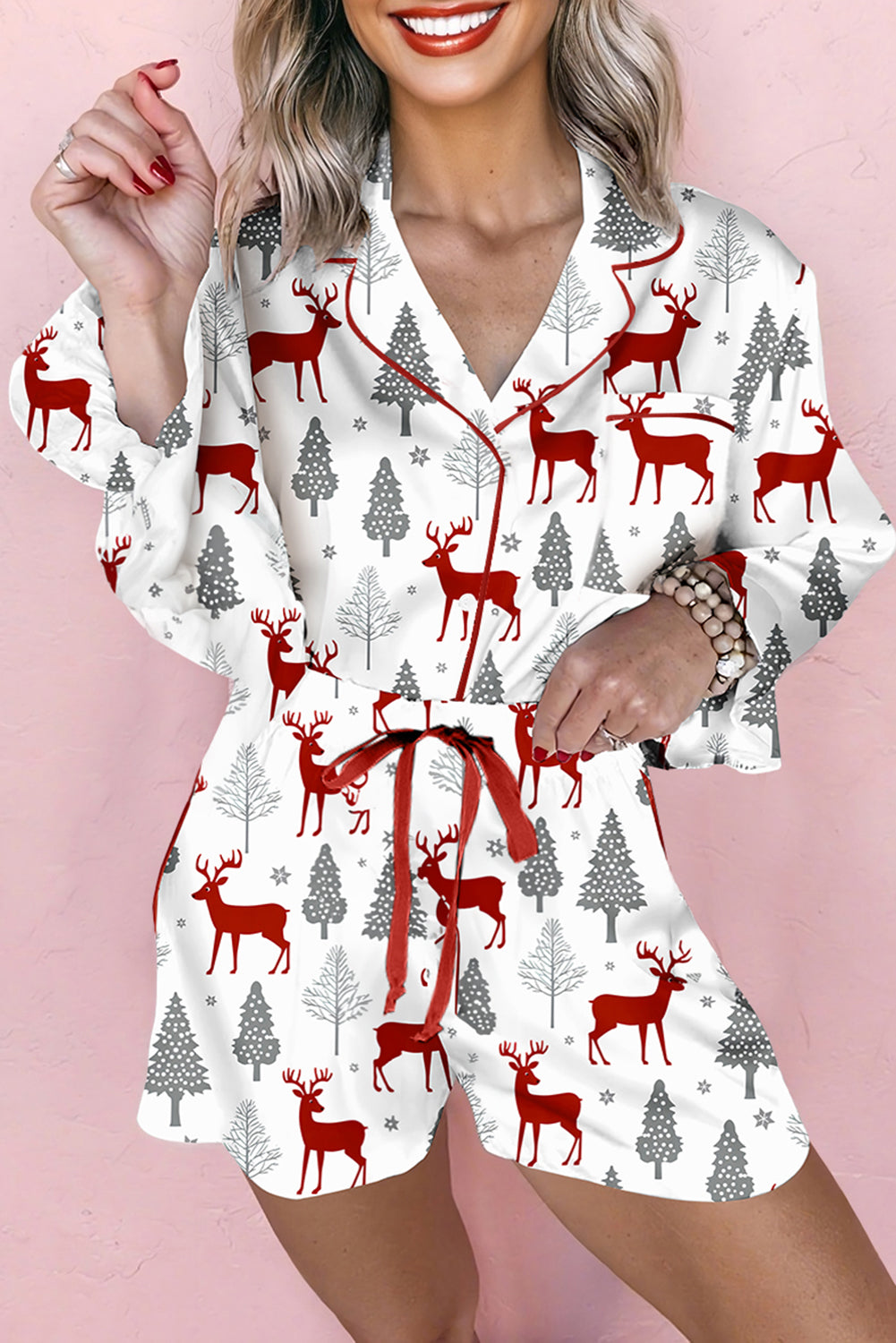 Holiday Bow Pajama Set