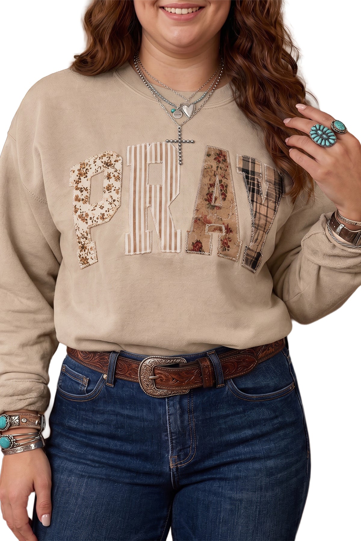 PRAY Patchwork Sweatshirt