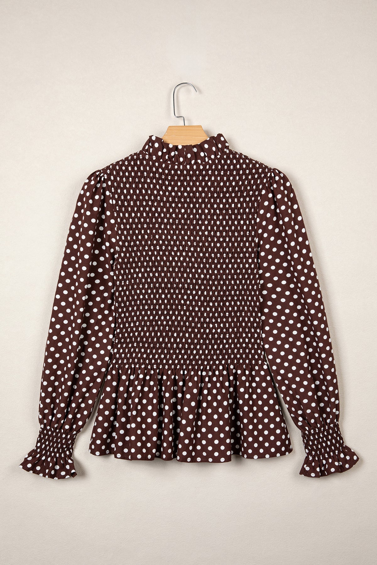 Mocha Dot Blouse