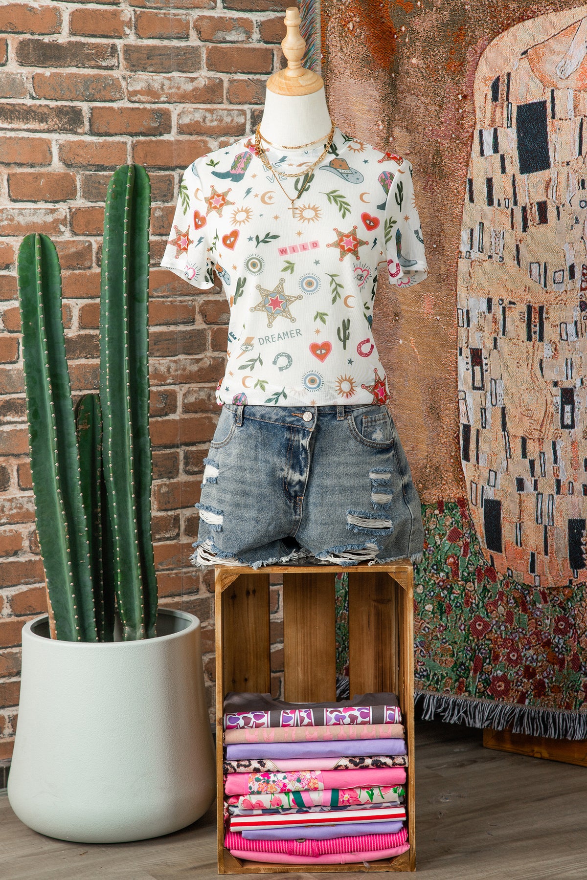 Wild Dreamer Mesh Top