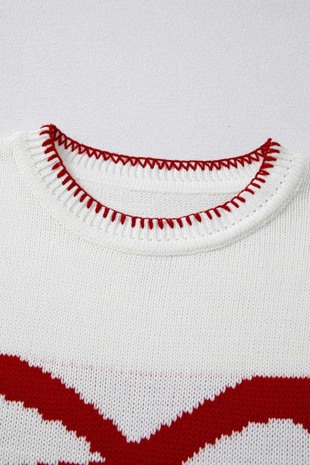 Pink Sweet Bow Drop Sleeve Round Neck Sweater