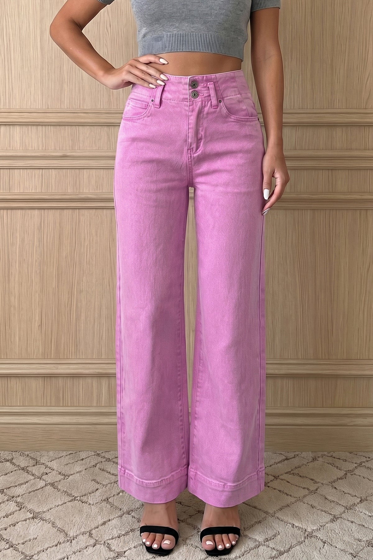 High Rise Wide Leg Jeans
