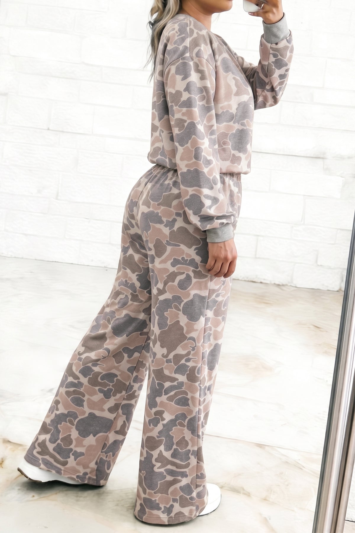 Camo Print Sweatshirt