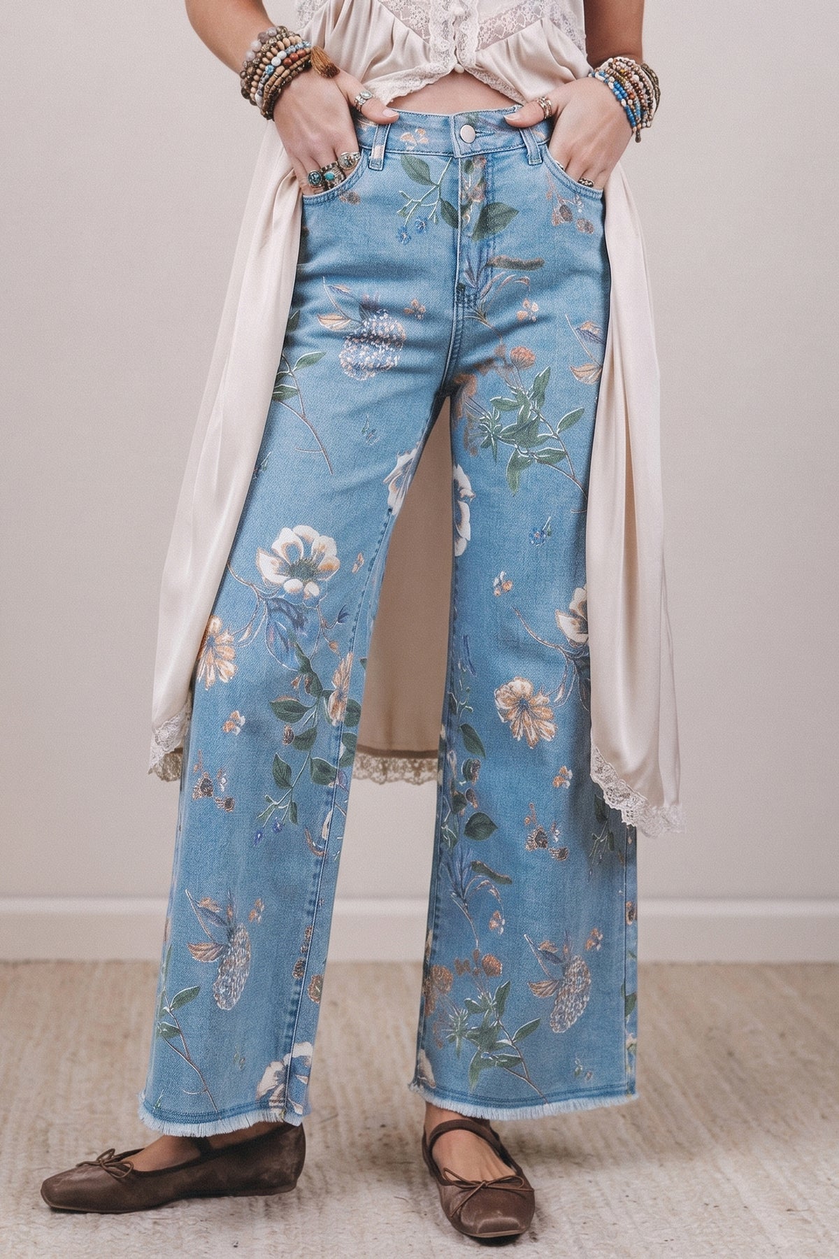 Vintage Bloom Jeans