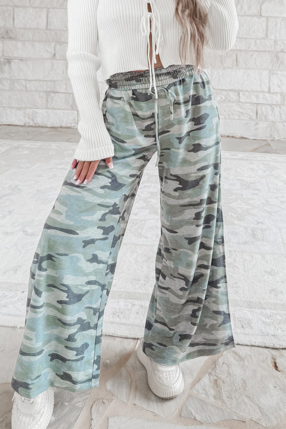 Camo Wide Leg Pants
