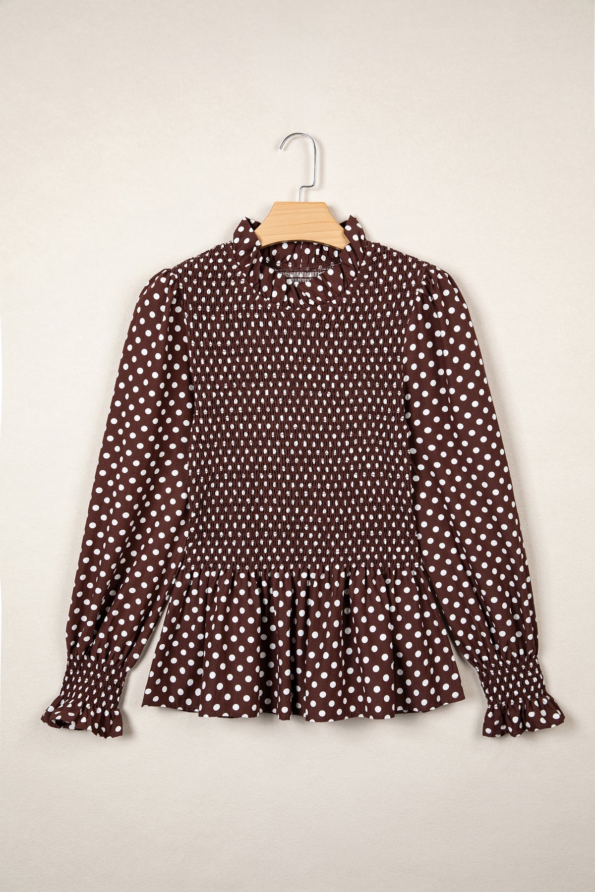 Mocha Dot Blouse