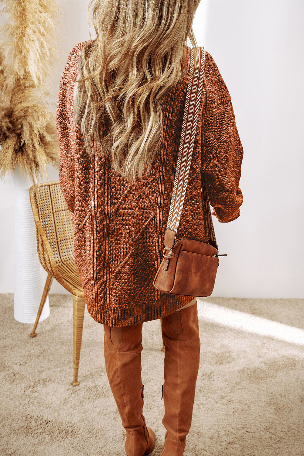 Cozy Cable Sweater Dress