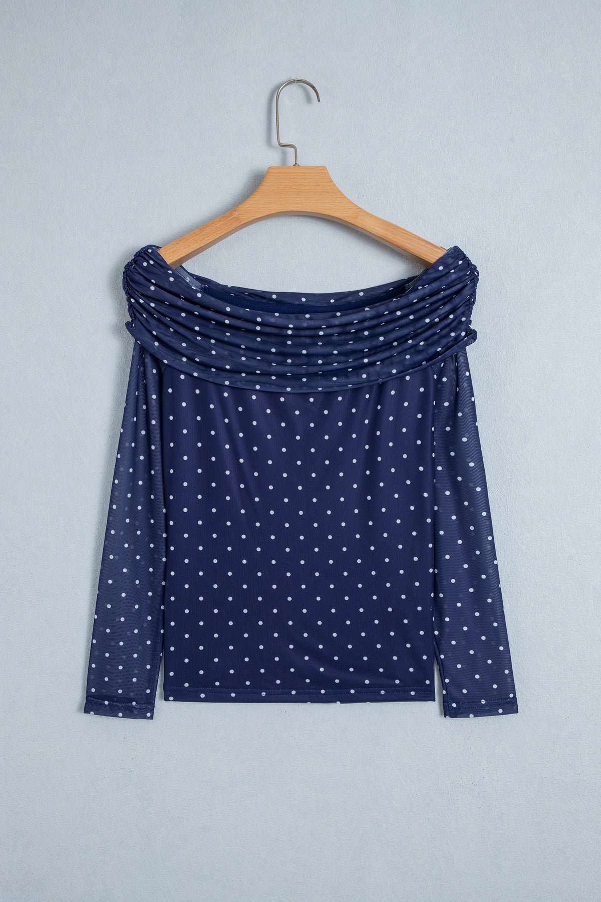 Polka Dot Mesh Top