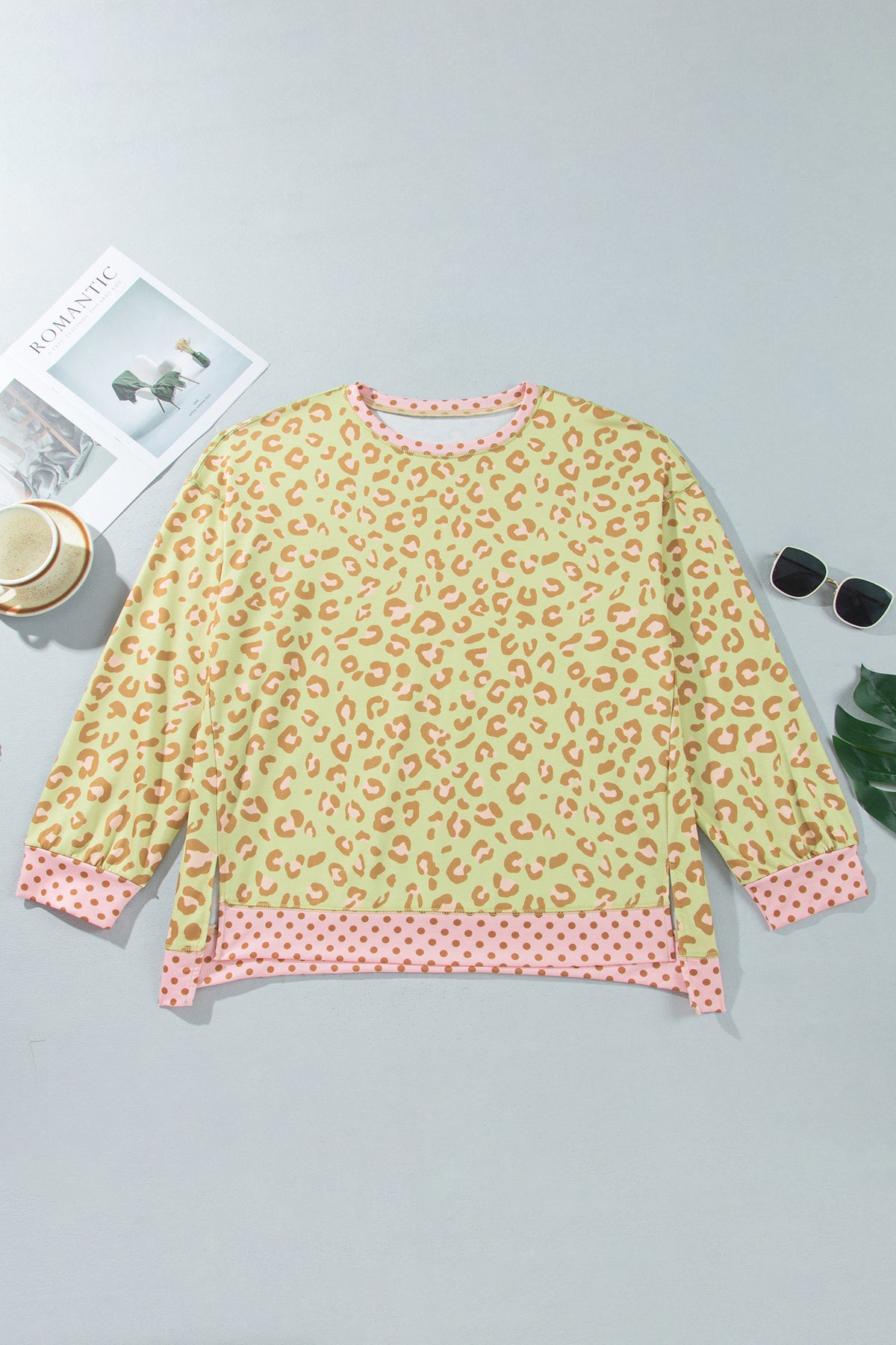 Plus Leopard Dot Top