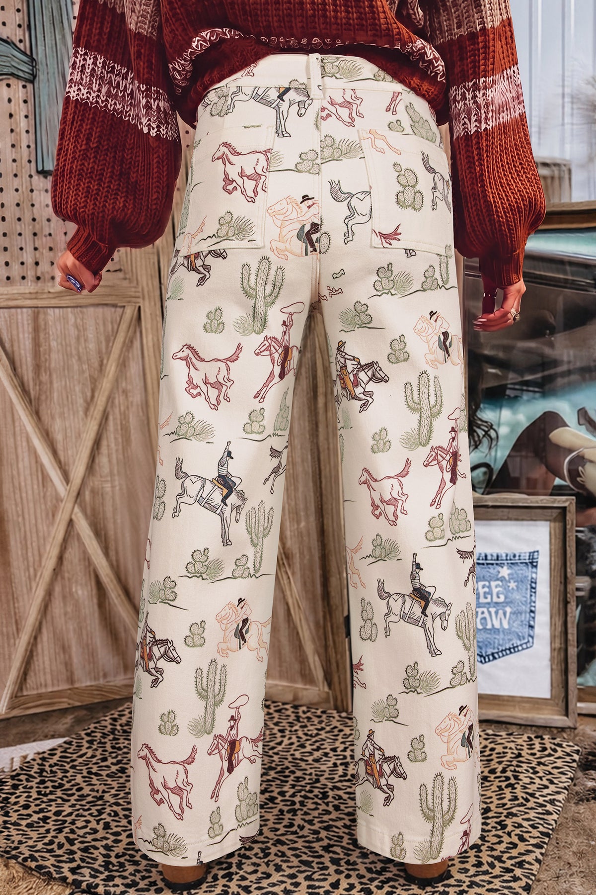 Cowgirl Print Jeans