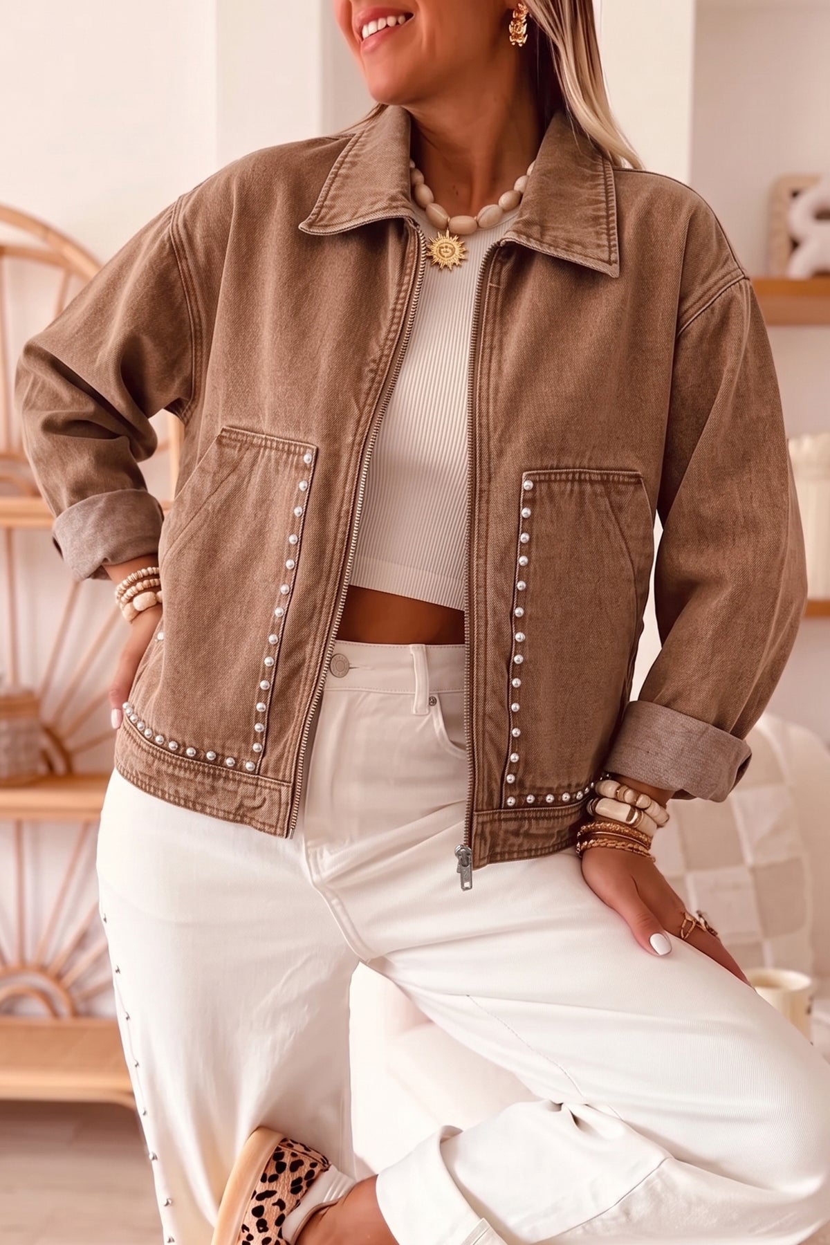 Rivet Pocket Denim Jacket