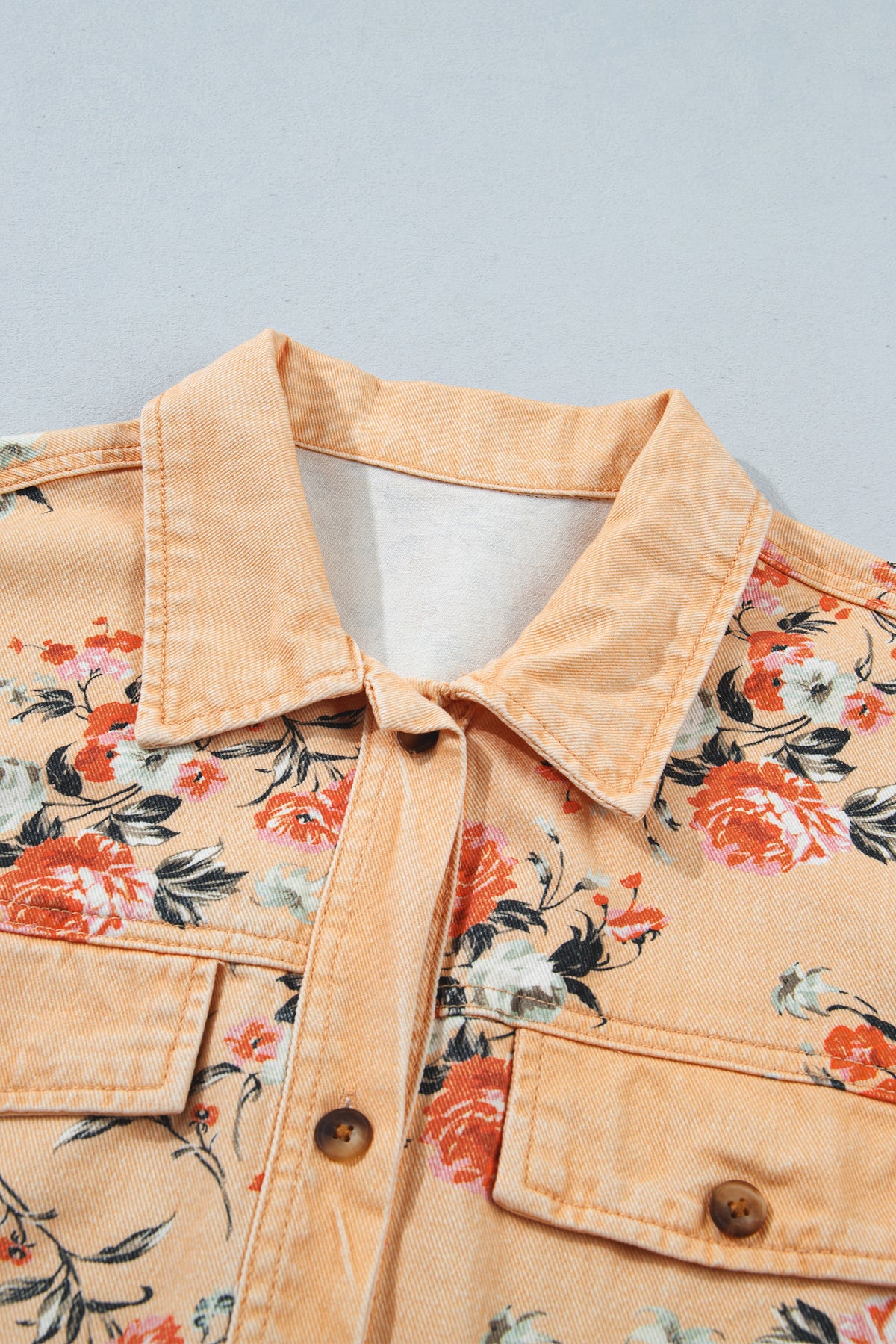 Floral Denim Shacket