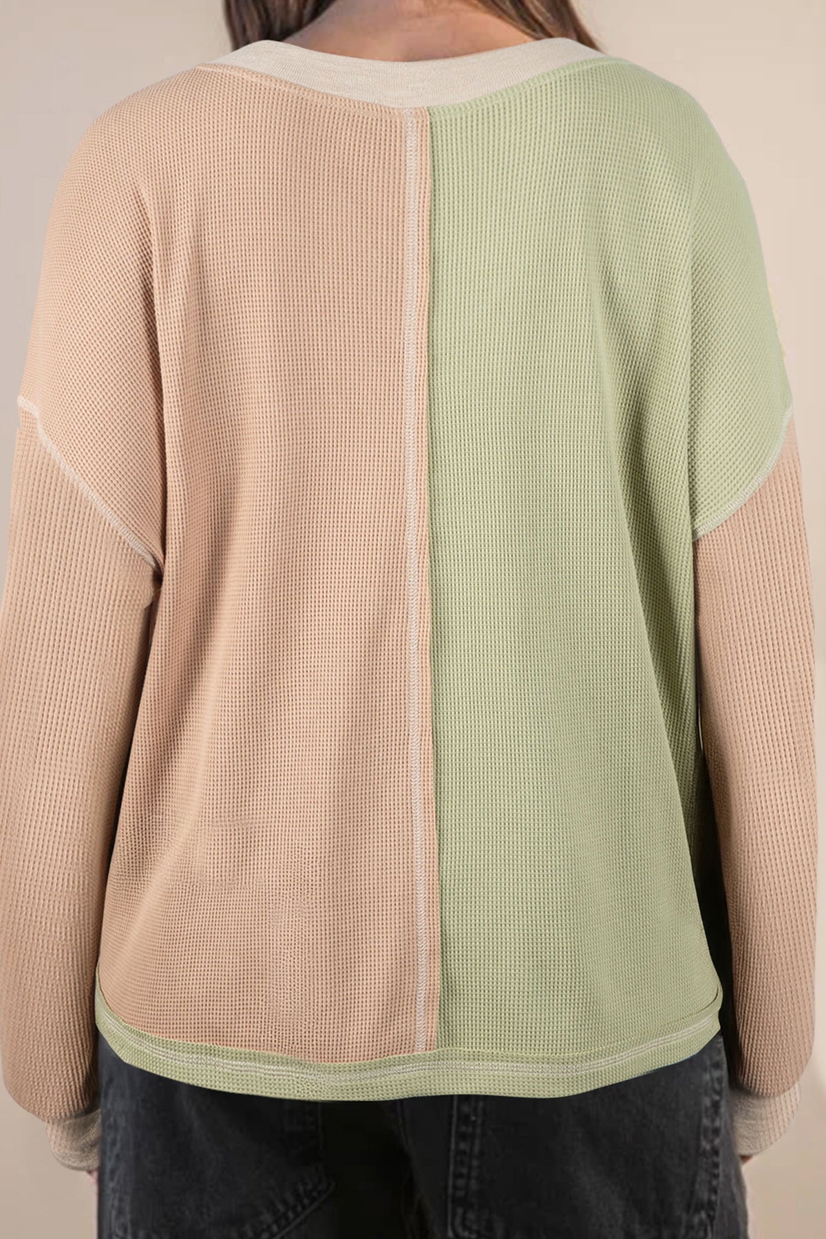 Plus Color Block Top