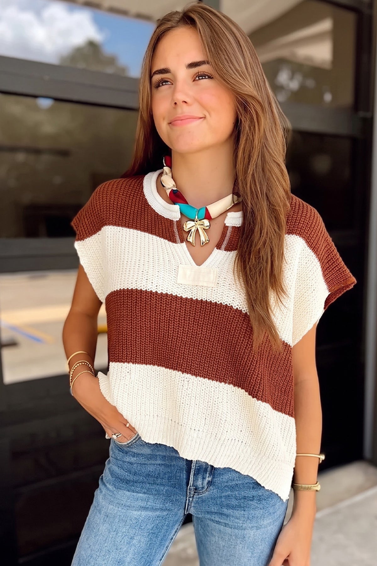 Stripe Knit Sweater