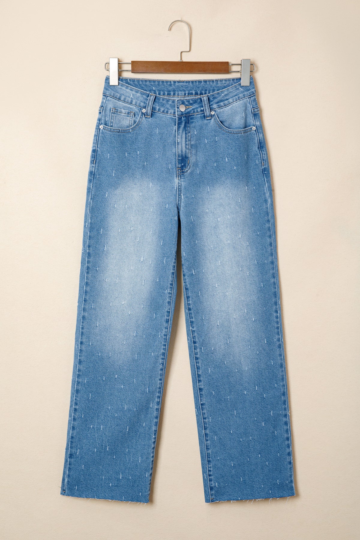 Tummy Control Raw Hem Jeans