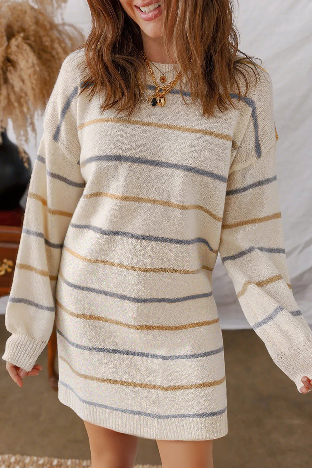 Weekend Stripe Sweater Dress