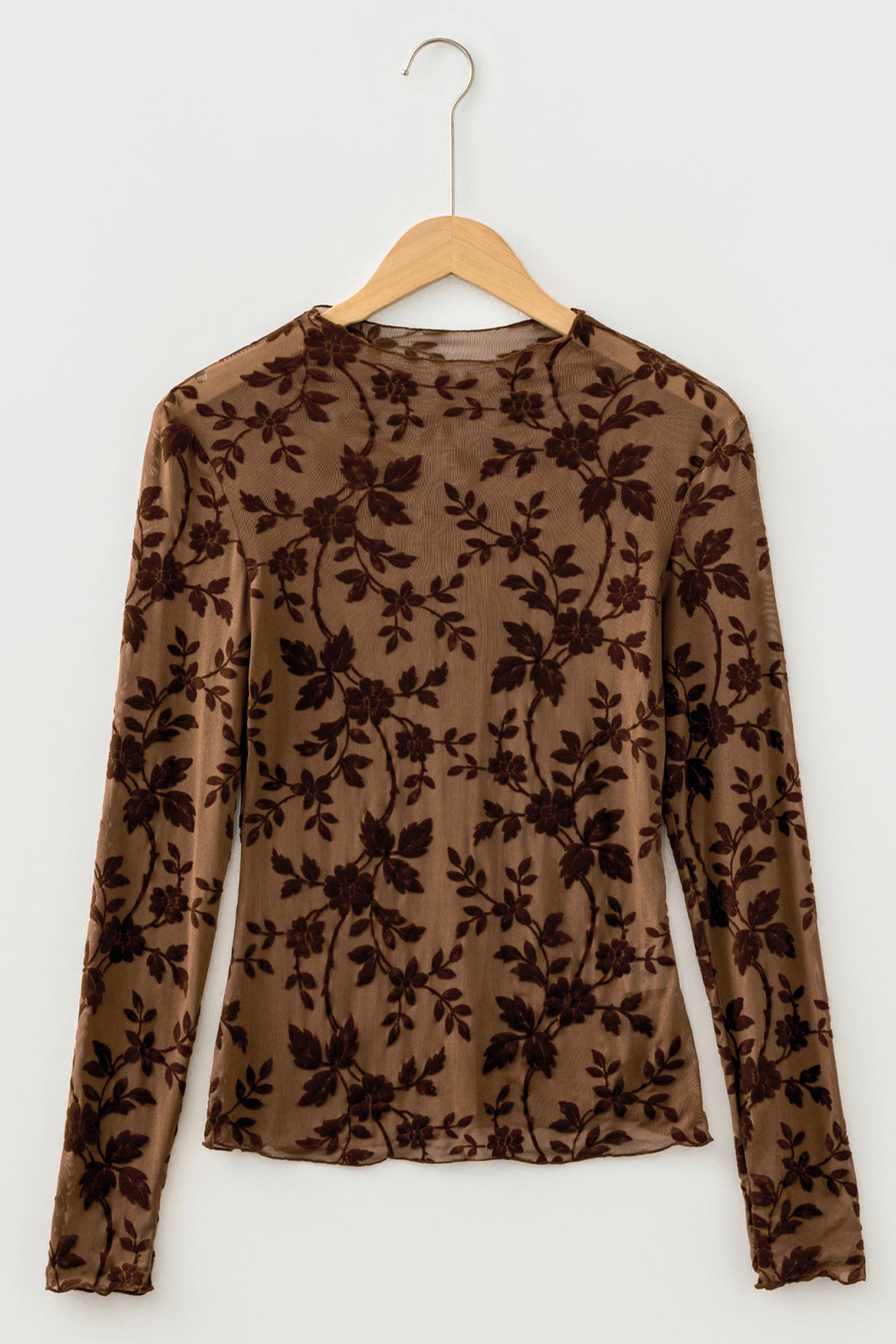Apricot Bloom Mesh Top