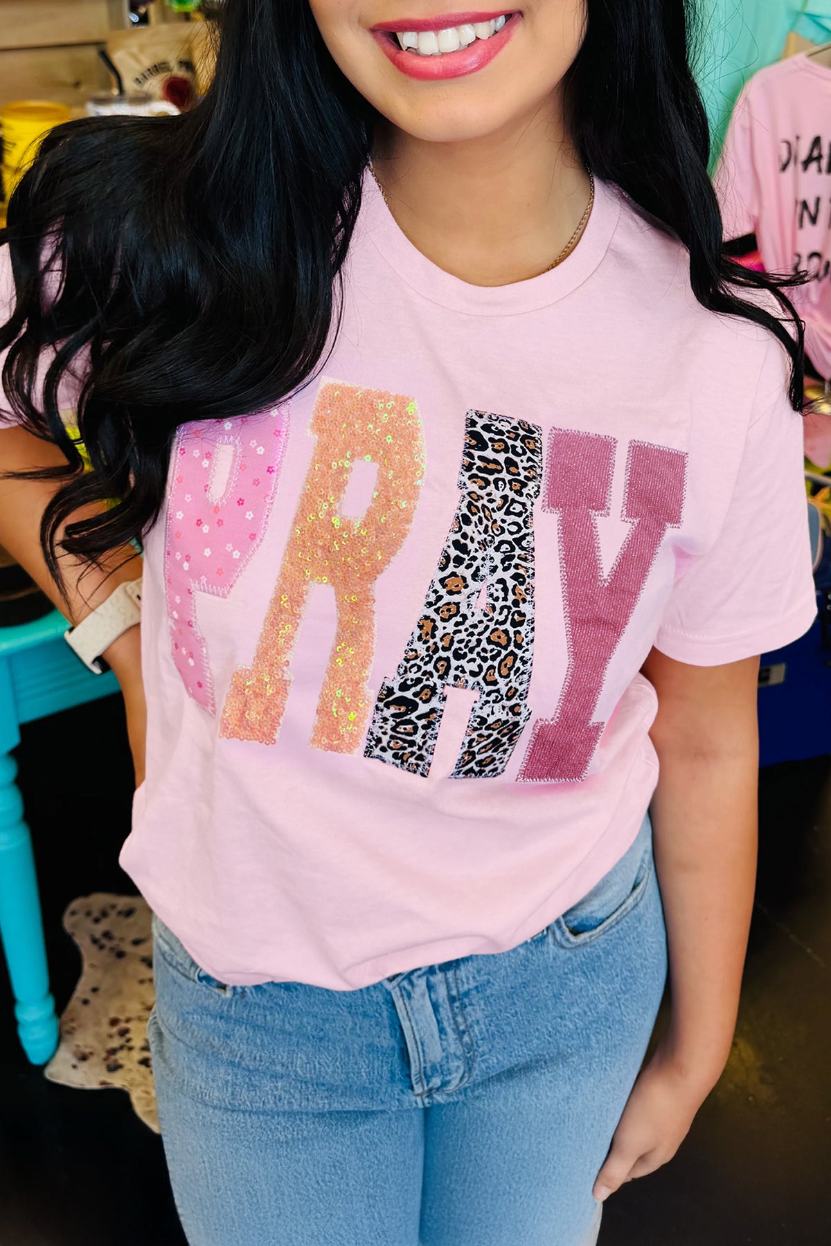 Faith & Fierce Leopard Tee