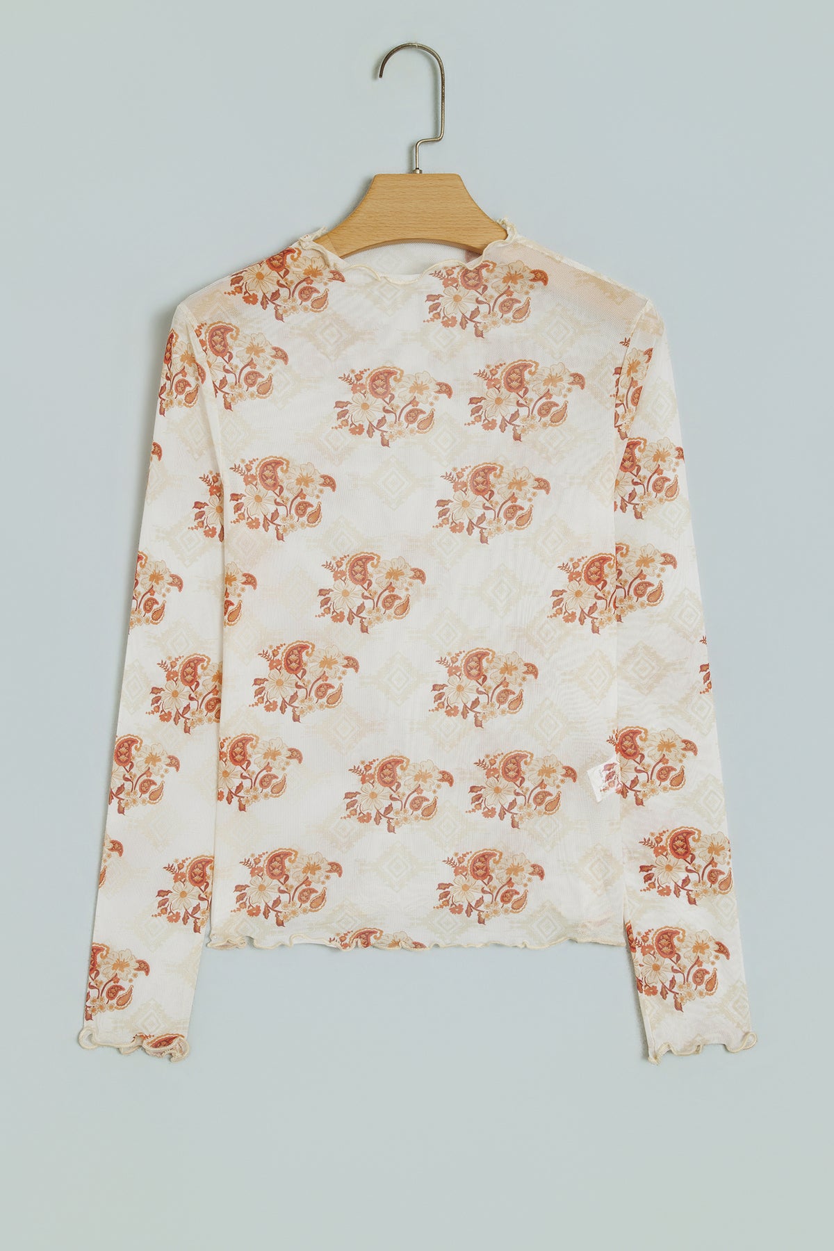 Floral Mock Neck Top