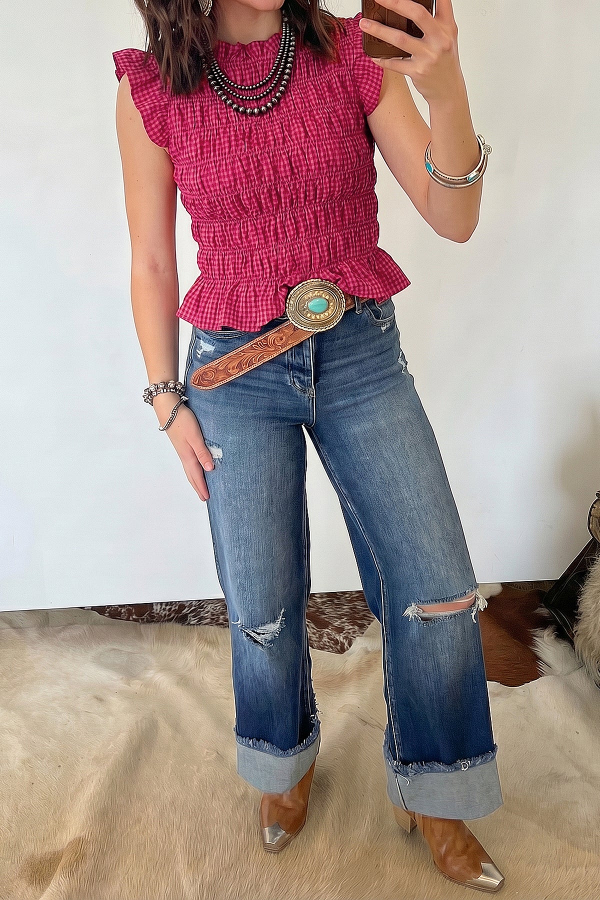 Plaid Darling Tank
