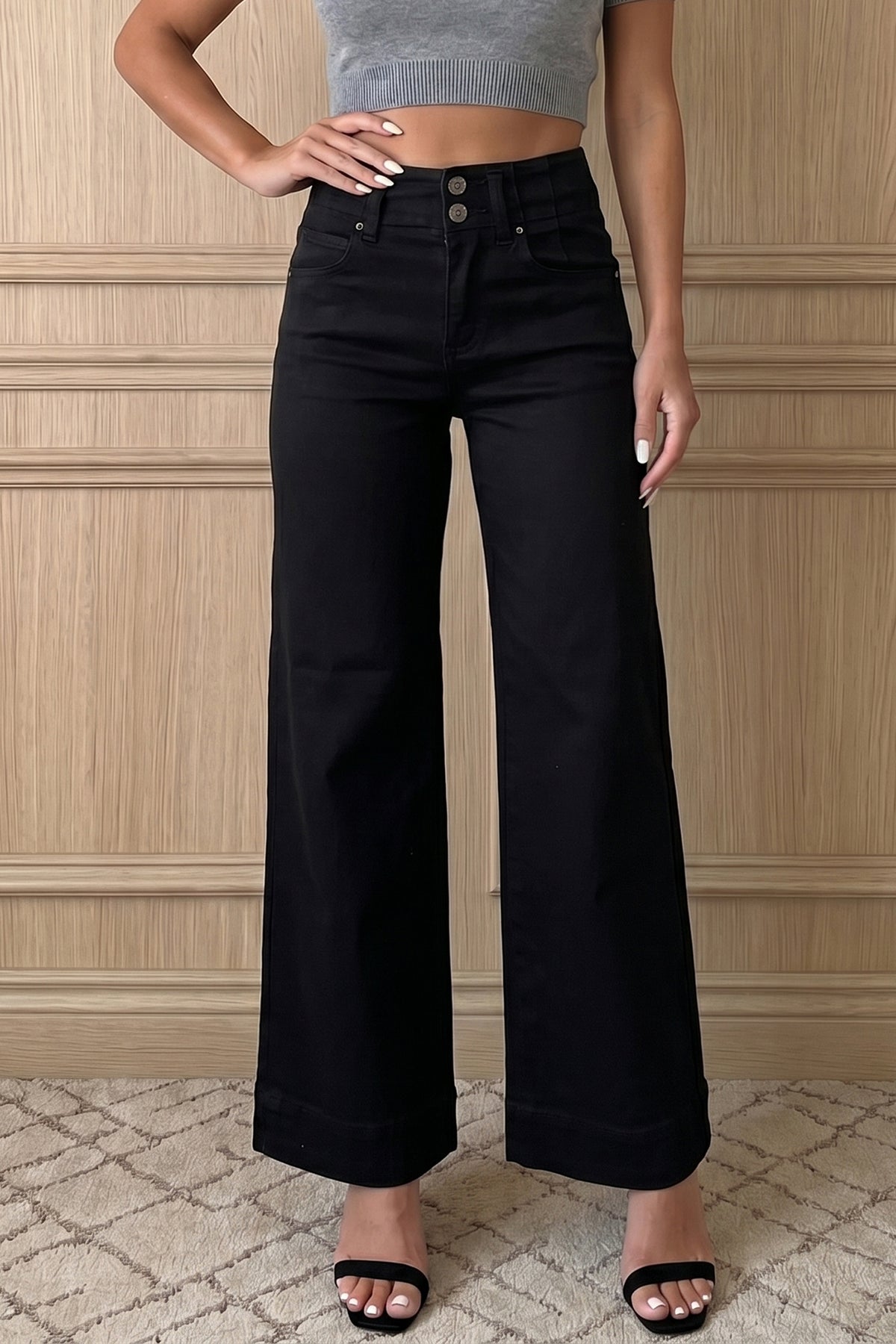 High Rise Wide Leg Jeans