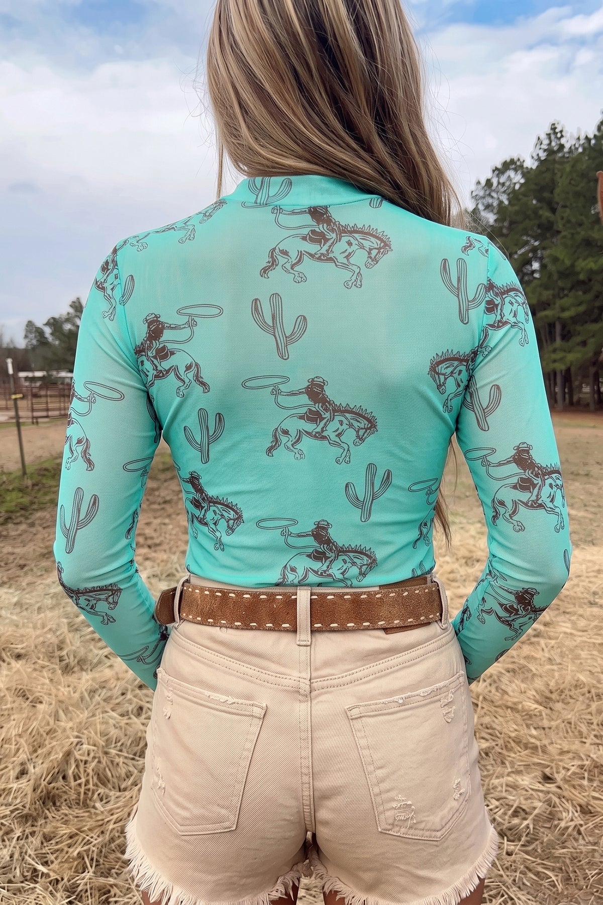 Western Mesh Top