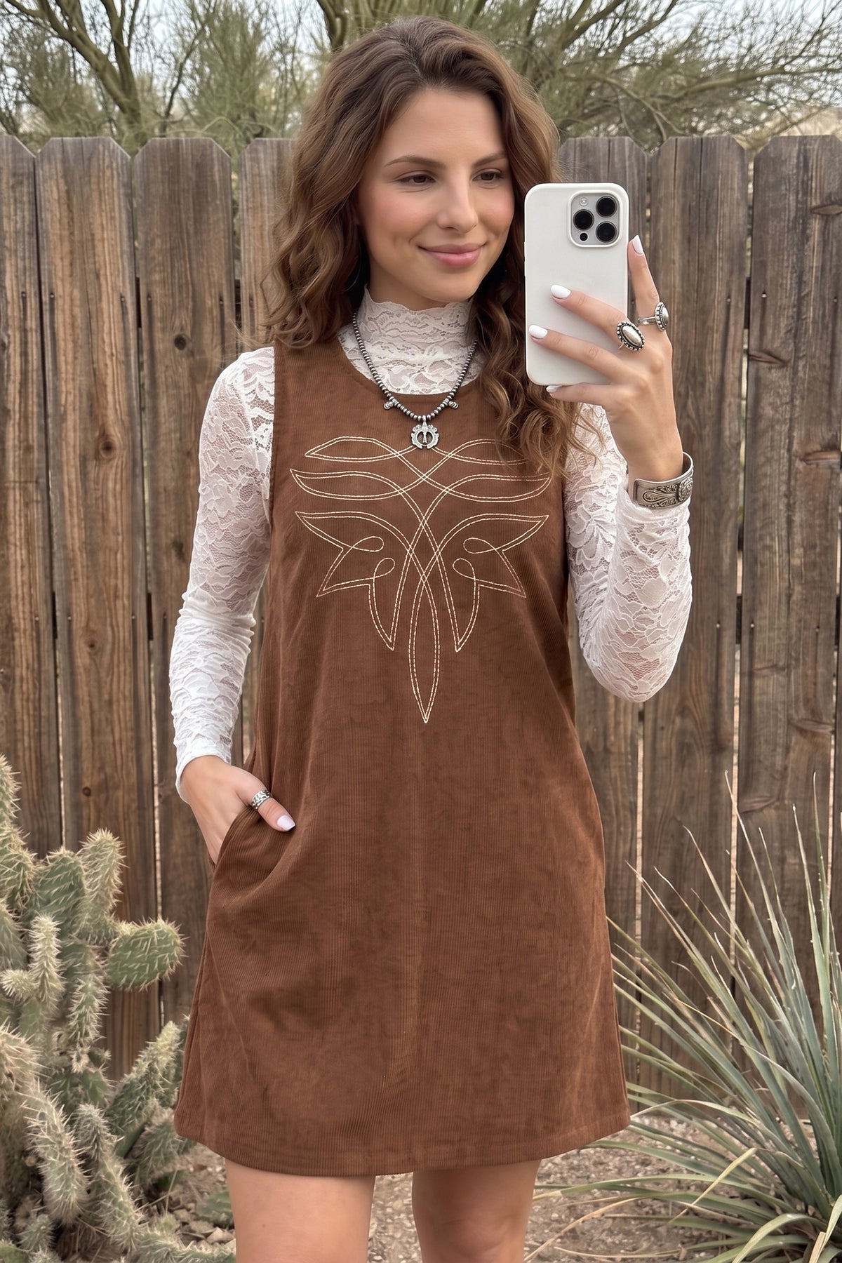 Rustic Embroidery Dress