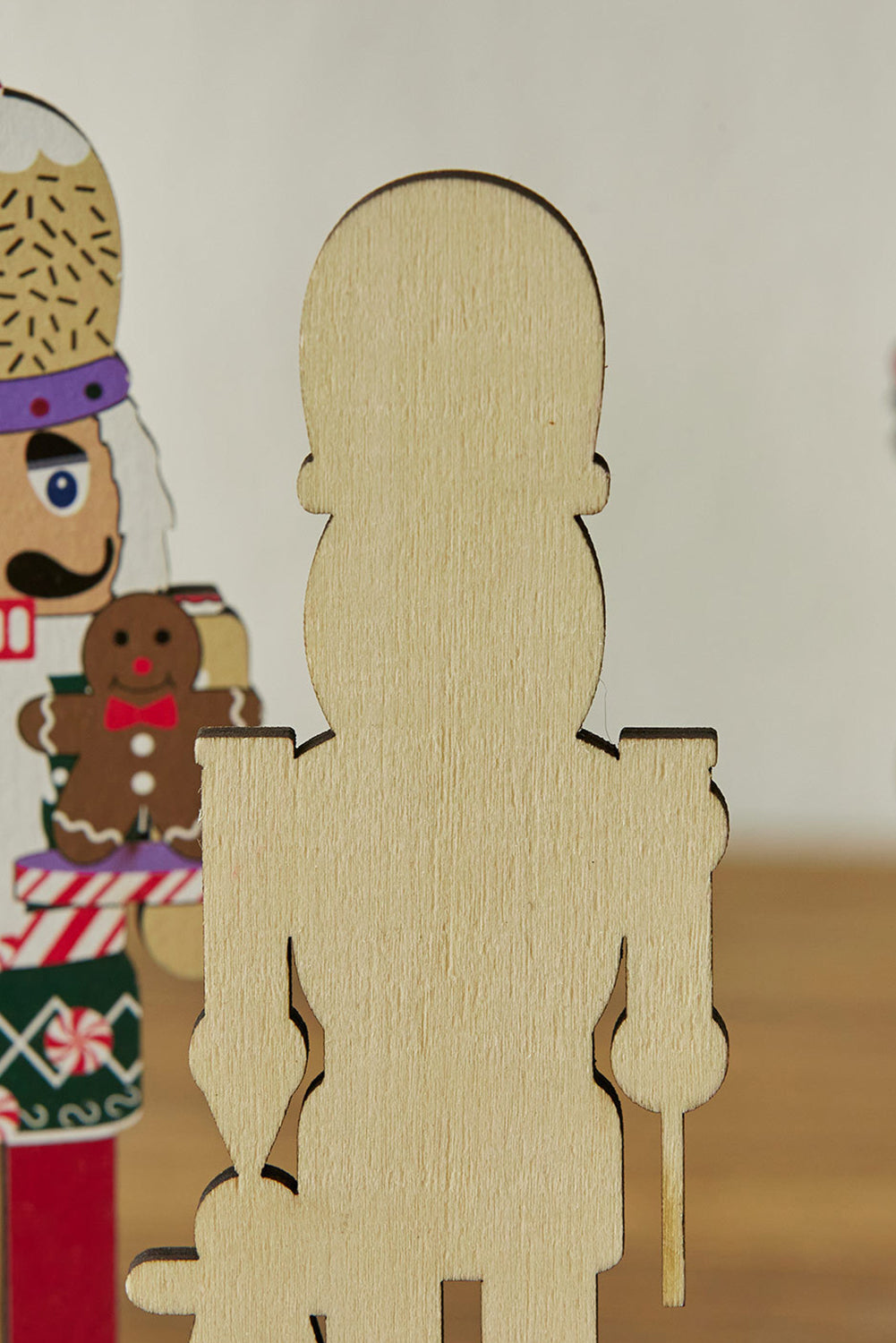 White Christmas Chic Nutcraker Wood Home Ornament