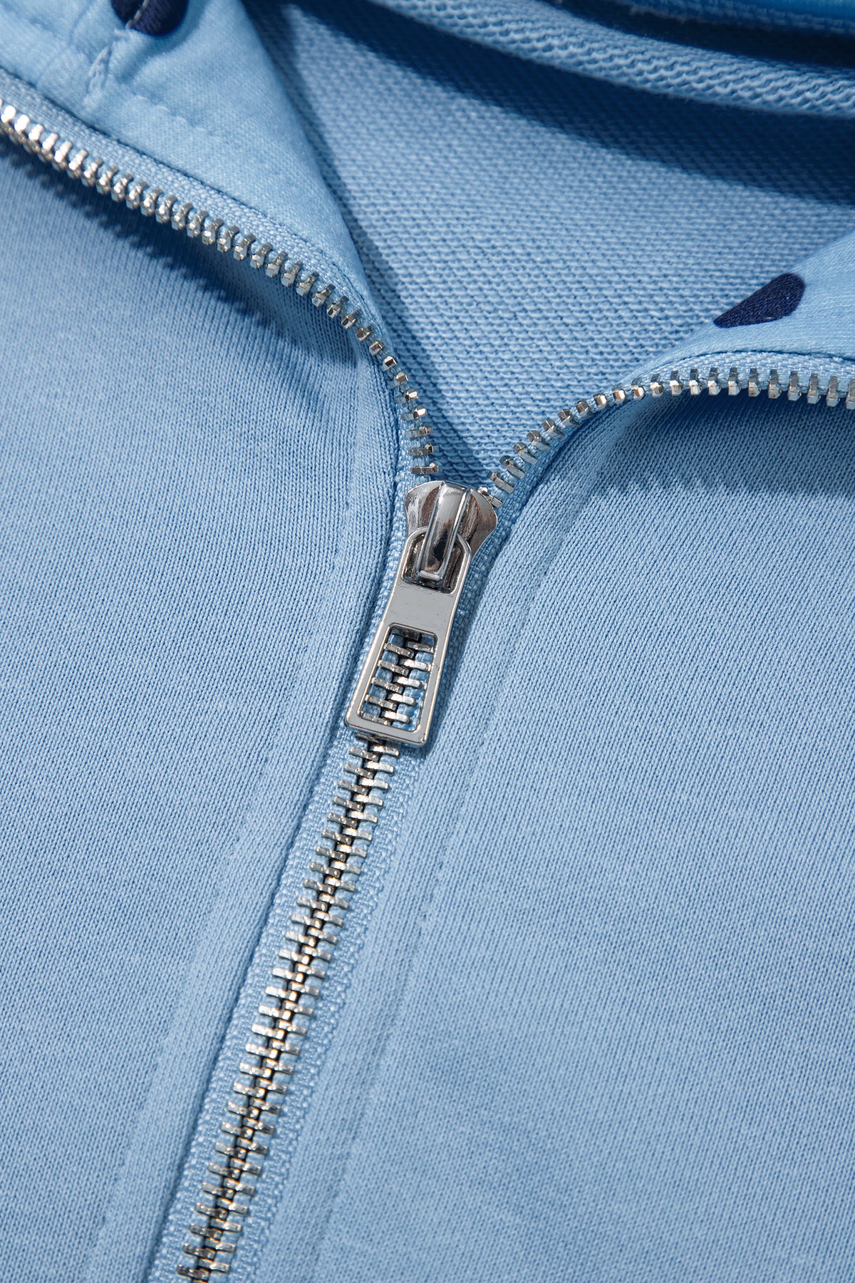 Polka Dot Zip Hoodie