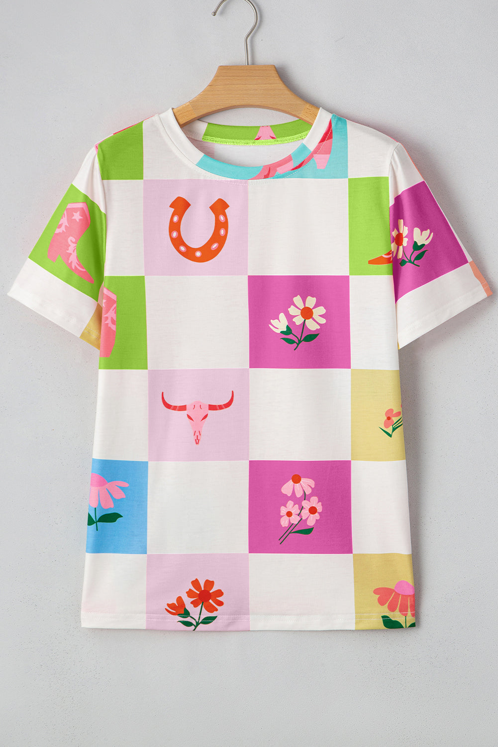 Cowgirl Check Tee