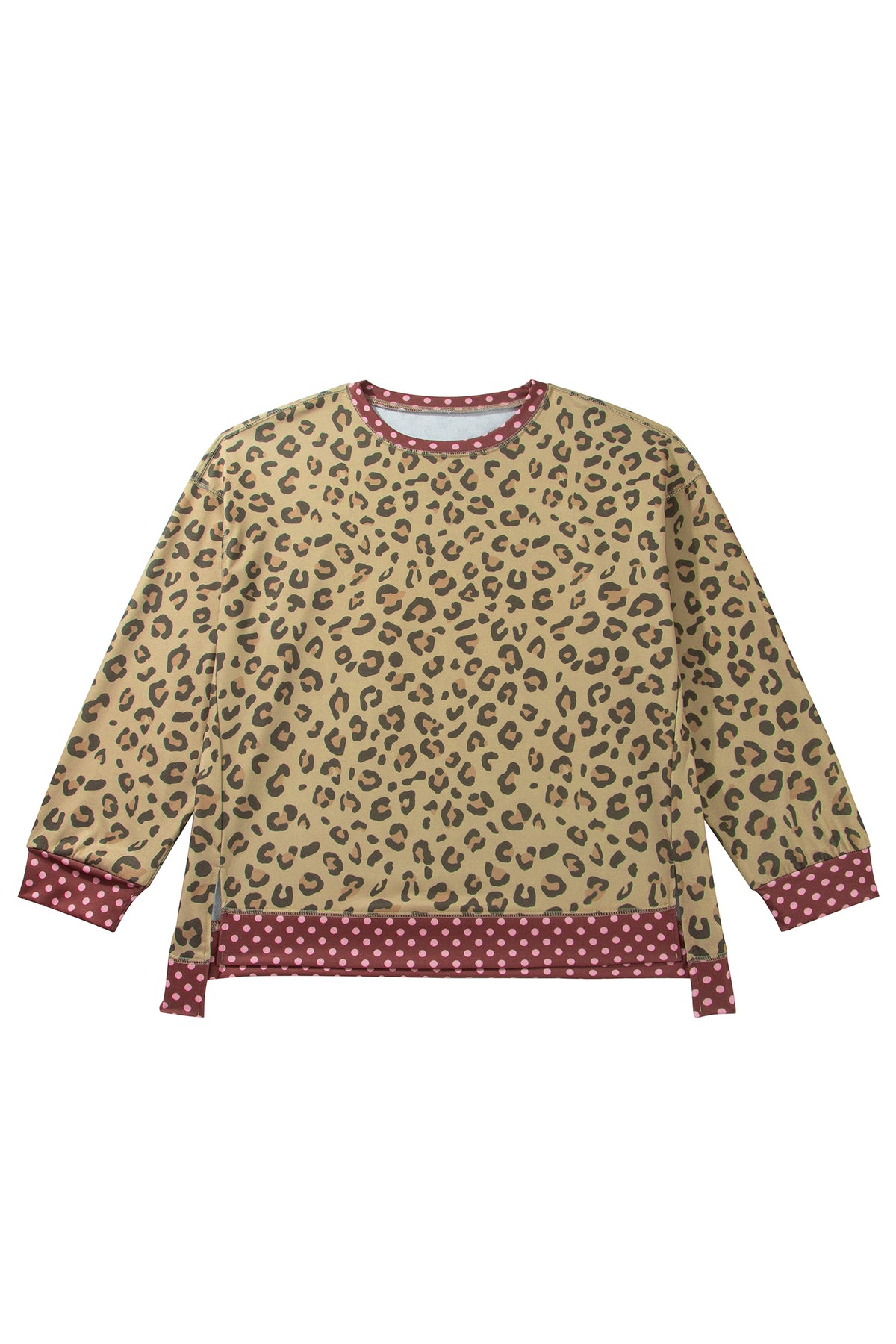 Plus Leopard Dot Top