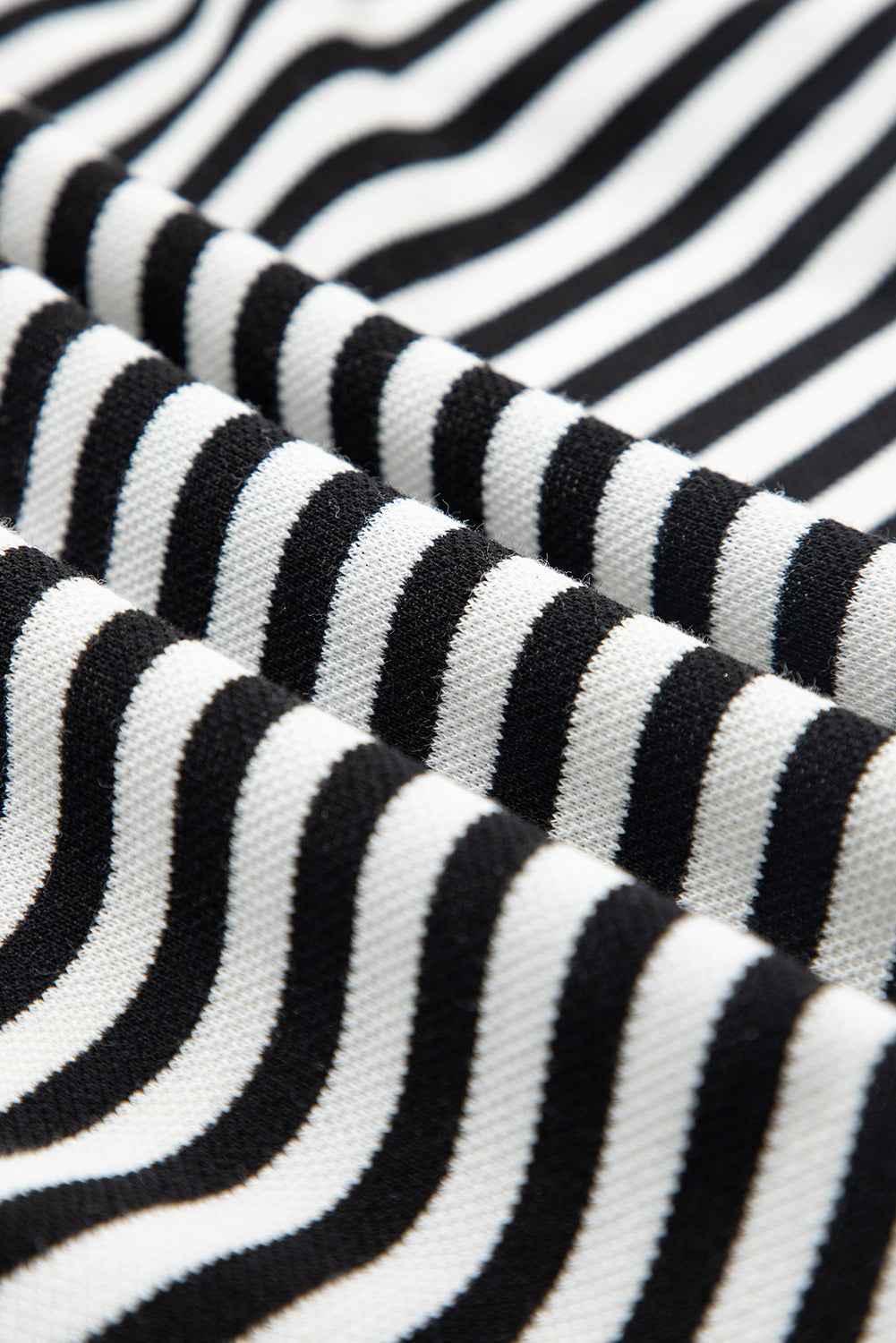 Pink Striped Bowknot Backless Drop Sleeve T-Shirt