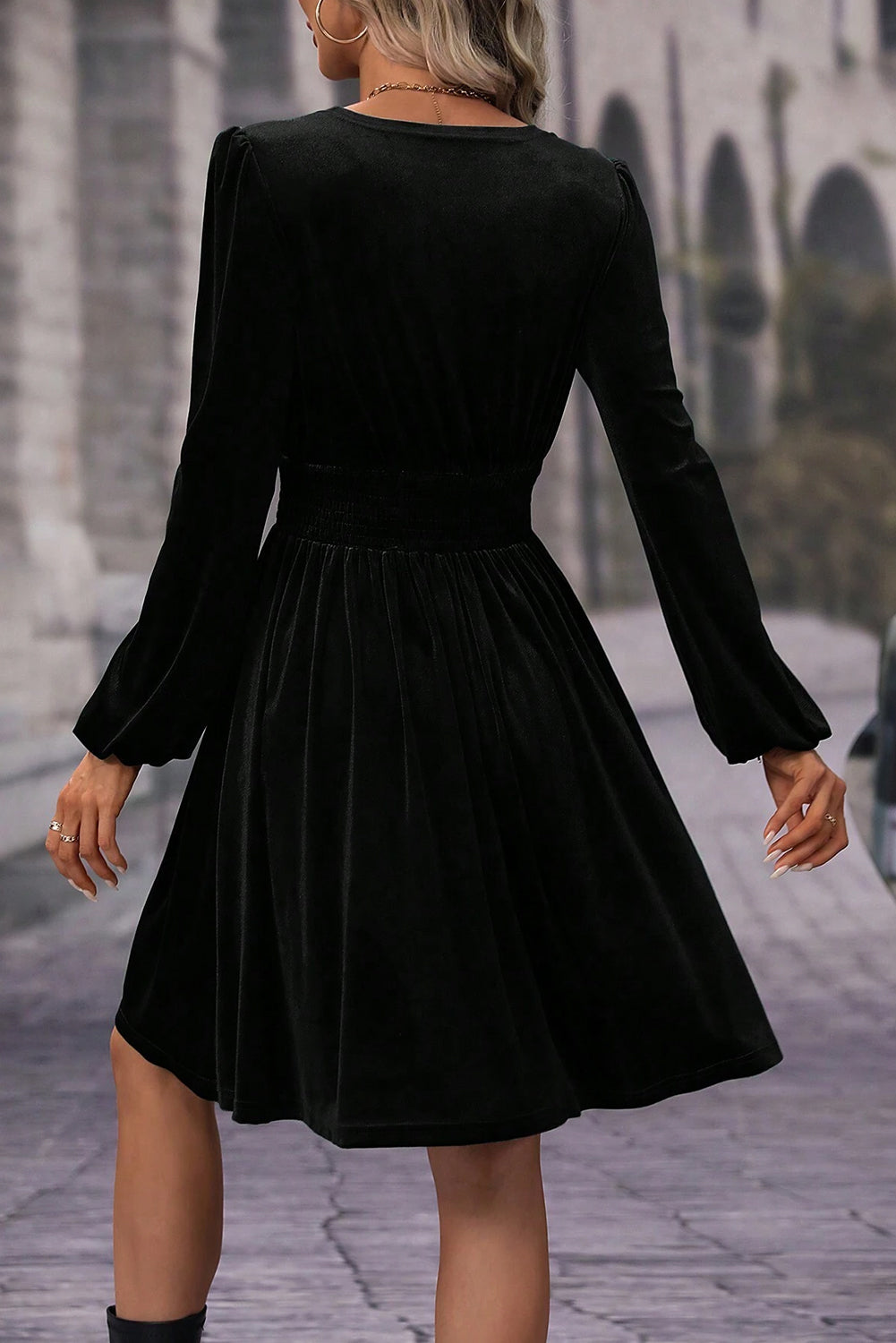 Velvet Romance Mini Dress