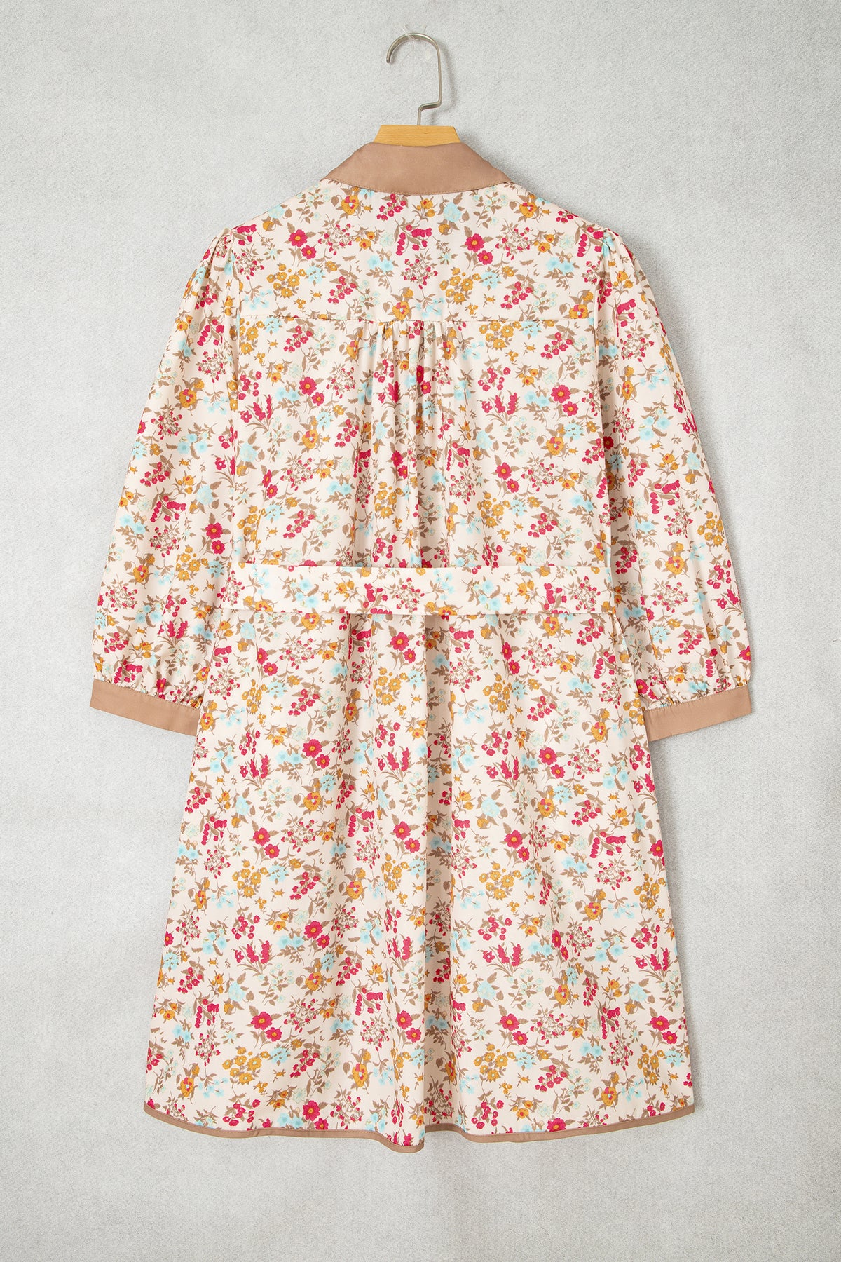 Sunset Bloom Belted Dress