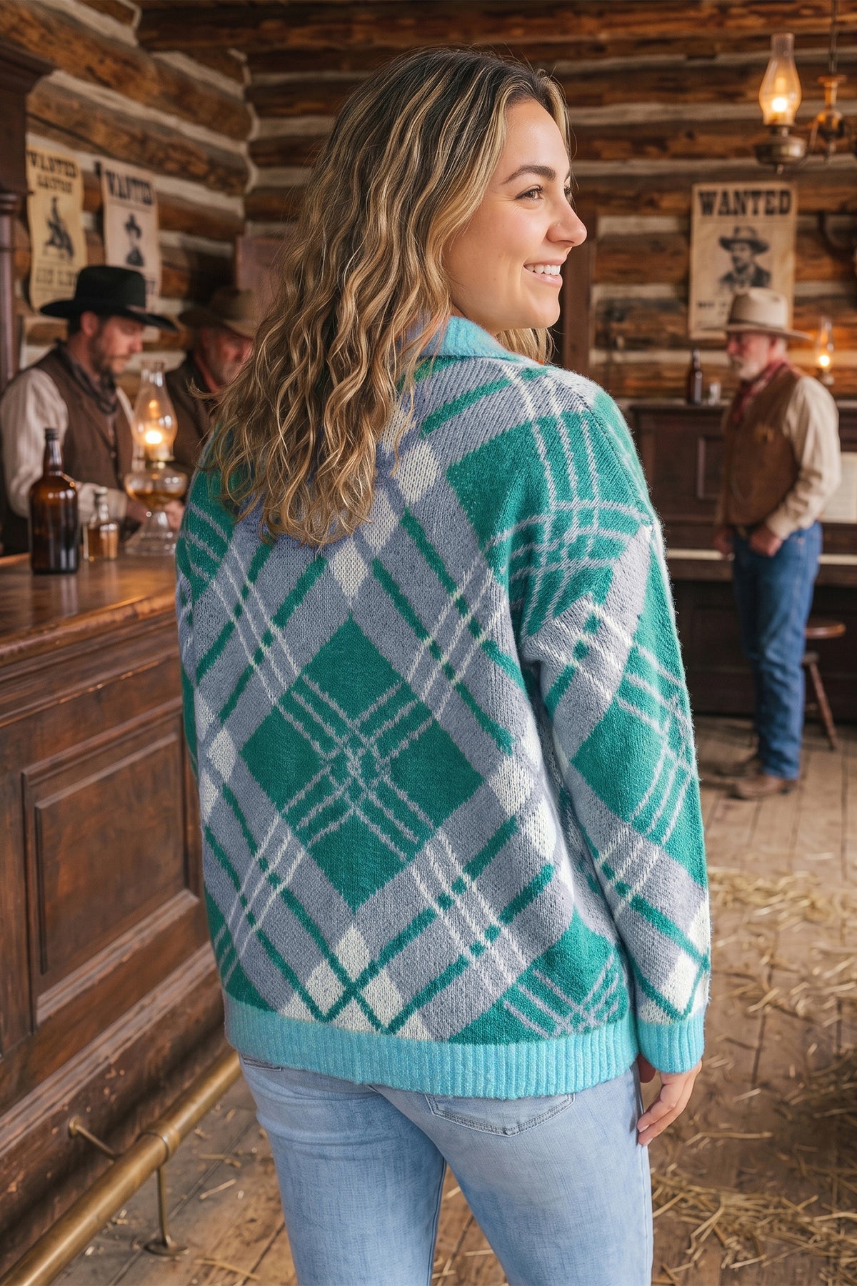 Plaid Cardigan