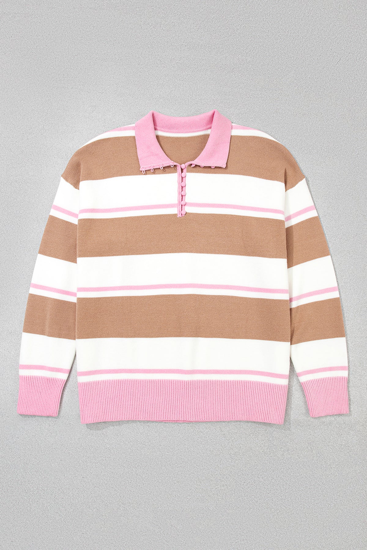 Pink Stripe Tunic Sweater