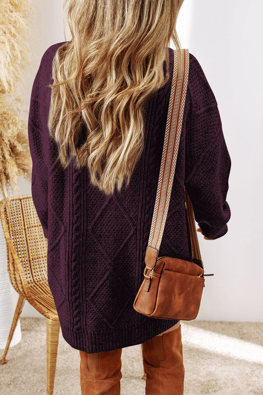 Cozy Cable Sweater Dress