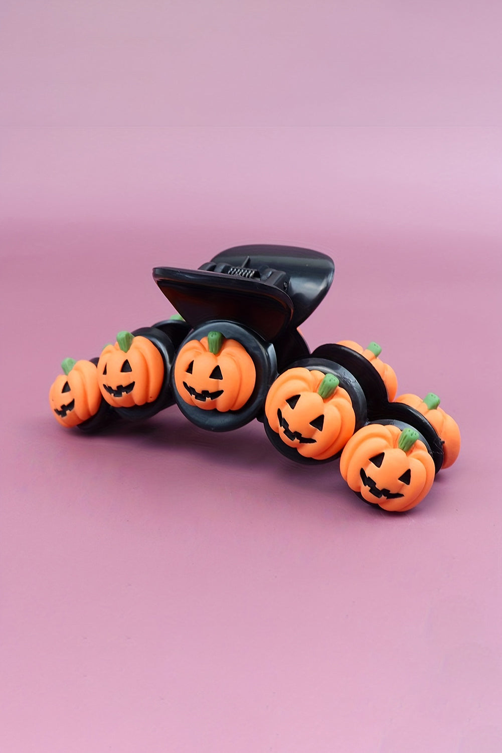 Russet Orange Halloween Pumpkin Hair Claw Clip