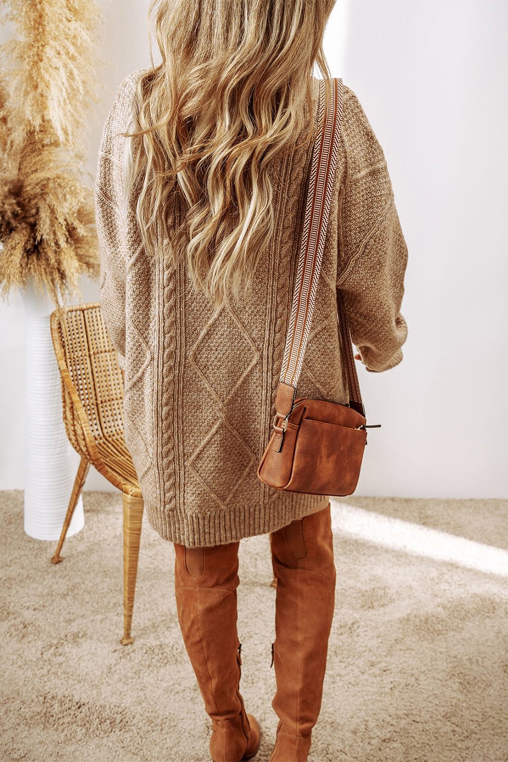 Cozy Cable Sweater Dress