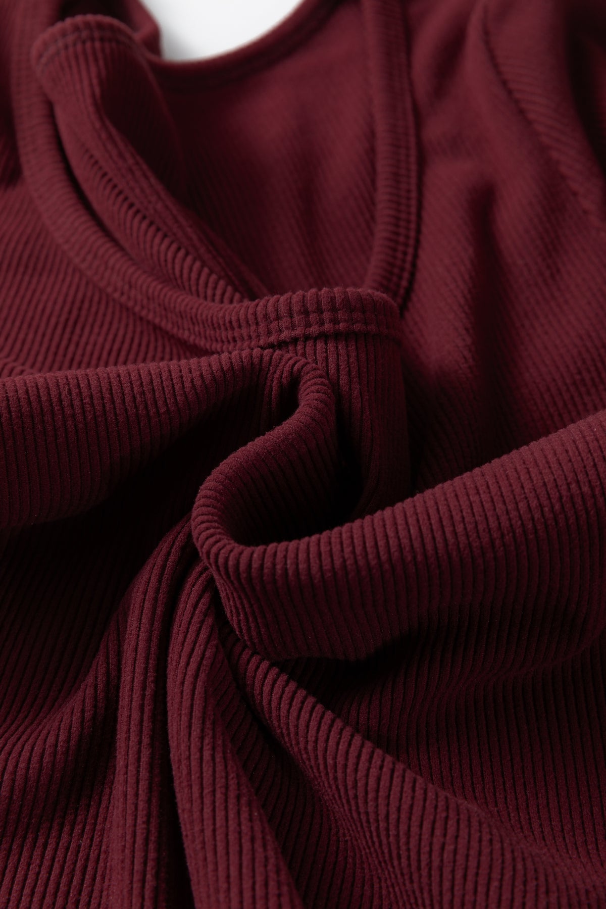 Ribbed U-Neck Crop Top