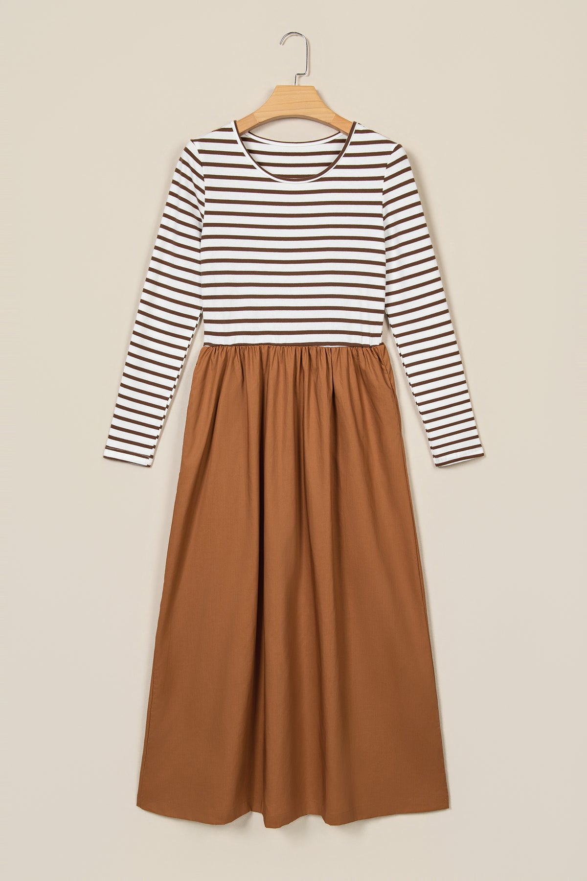 Cozy Stripe Flare Dress