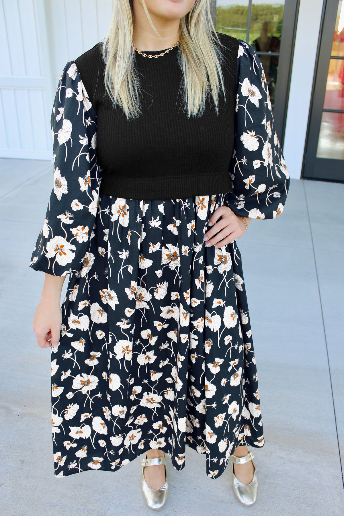 Floral Shift Pullover