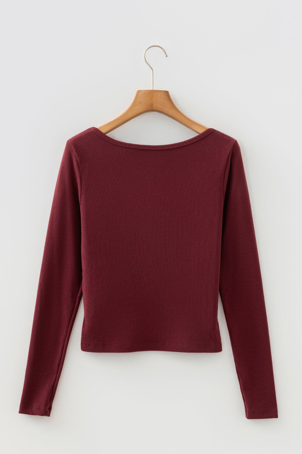 Ribbed U-Neck Crop Top